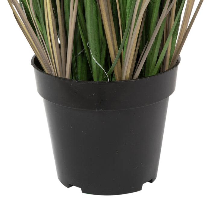 60" IFR PVC Curled Grasss Artificial Plant w/Pot -Green - TN170660