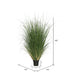 48" IFR PVC Curled Grass Artificial Plant w/Pot -Green - TN170648