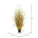 24" IFR PVC Mixed Grass Artificial Plant w/Pot -2 Tone Brown - TN170824
