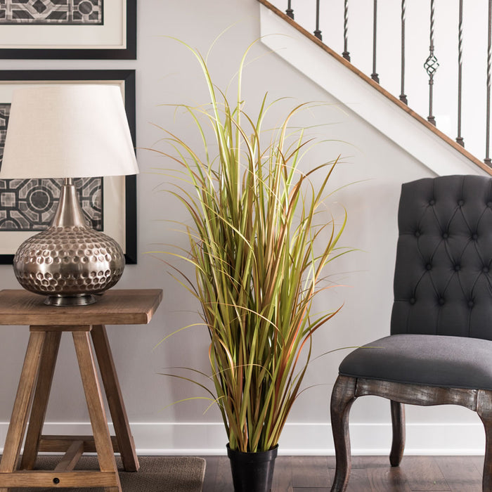 48" IFR PVC Mixed Grass Artificial Plant w/Pot -2 Tone Brown - TN170848