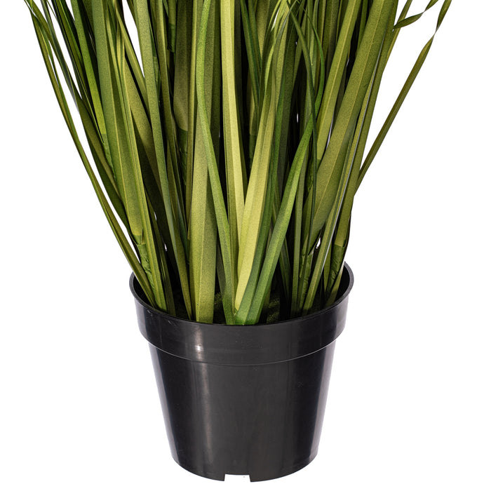 60" IFR PVC Grasss & Pomp Balls Artificial Plant w/Pot -Green - TN171160