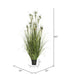 60" IFR PVC Grasss & Pomp Balls Artificial Plant w/Pot -Green - TN171160