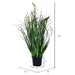 24" IFR PVC Sheep's Grass Artificial Plant w/Pot -Green - TN171224