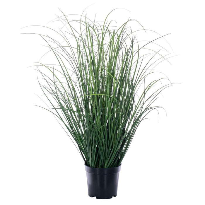 2' Outdoor UV-Resistant Artificial Tufted Hair Grass Plant w/Pot -Green (Pack of 2) - TN250124UV