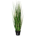 4' Outdoor UV-Resistant Artificial Evergold Grass Plant w/Pot -Green/Cream - TN251148UV