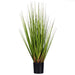 24" Flax Grass Artificial Plant w/Pot -Green/Burgundy - TN251924