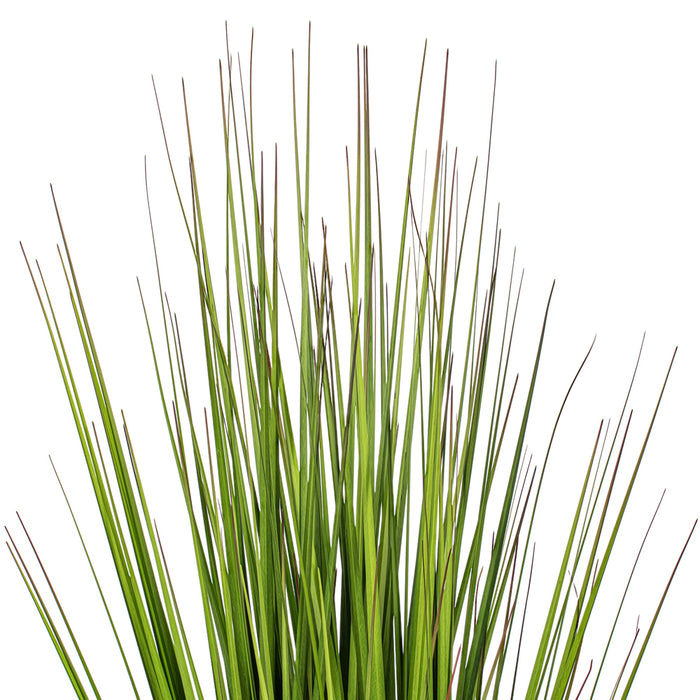 24" Flax Grass Artificial Plant w/Pot -Green/Burgundy - TN251924