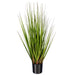 24" Flax Grass Artificial Plant w/Pot -Green/Burgundy - TN251924