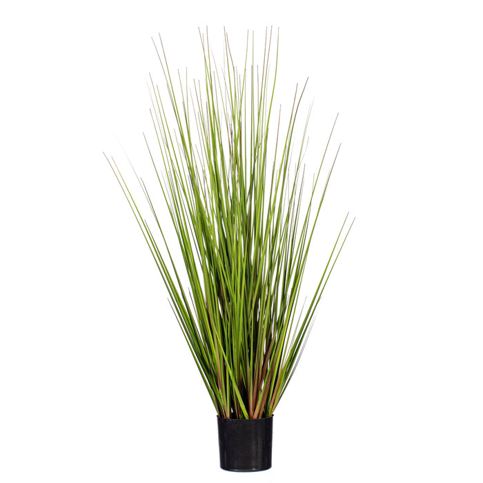 36" Flax Grass Artificial Plant w/Pot -Green/Burgundy - TN251936