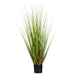 36" Flax Grass Artificial Plant w/Pot -Green/Burgundy - TN251936