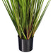 36" Flax Grass Artificial Plant w/Pot -Green/Burgundy - TN251936