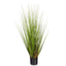 36" Flax Grass Artificial Plant w/Pot -Green/Burgundy - TN251936