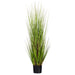 48" Flax Grass Artificial Plant w/Pot -Green/Burgundy - TN251948