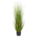48" Flax Grass Artificial Plant w/Pot -Green/Burgundy - TN251948