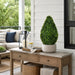 24" Outdoor UV-Resistant Artificial Boxwood Teardrop-Shaped Topiary w/Pot -Green - TP171524