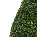 36" Outdoor UV-Resistant Artificial Boxwood Teardrop-Shaped Topiary w/Pot -Green - TP171536