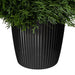 24" Outdoor UV-Resistant Artificial Cedar Teardrop-Shaped Topiary w/Pot -Green - TP171624