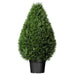 36" Outdoor UV-Resistant Artificial Cedar Teardrop-Shaped Topiary w/Pot -Green - TP171636