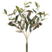 14" Olive Leaf & Berry Silk Stem Bundle -Green (Pack of 8) - VBO711-GR