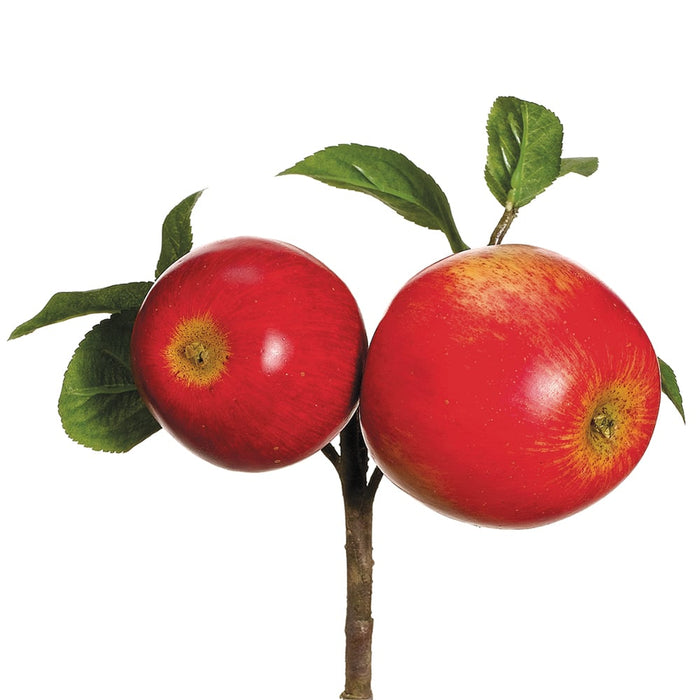8" Artificial Apple Pick -Red (pack of 12) - VKA150-RE