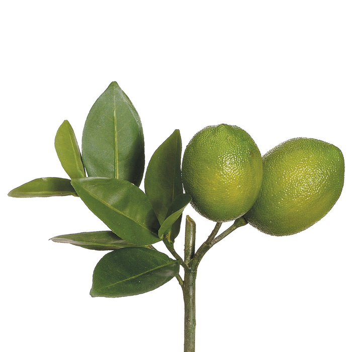 8.5" Artificial Lime Stem Pick -Green (pack of 12) - VKL152-GR