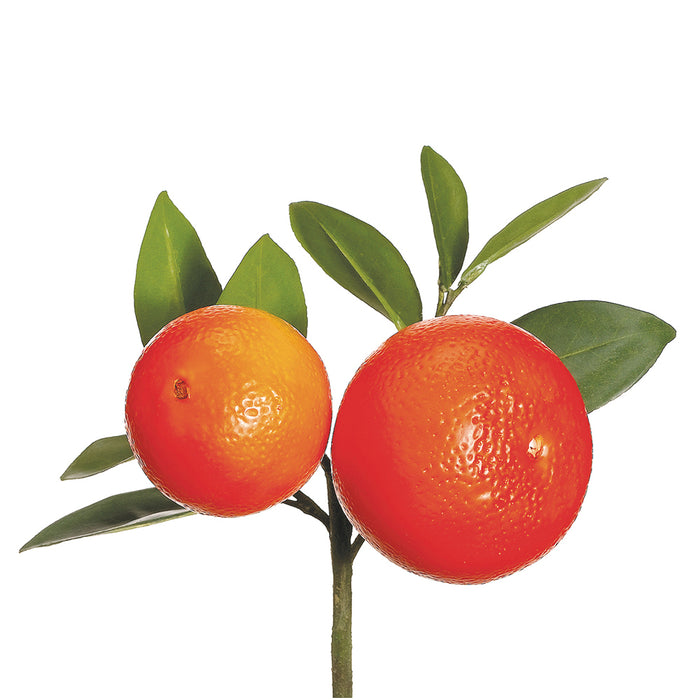 8.5" Artificial Orange Stem Pick -Orange (pack of 12) - VKO151-OR