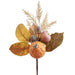 14.5" Mixed Artificial Pumpkin, Acorn & Pampas Grass Stem Pick -Fall (pack of 12) - VKP355-FA