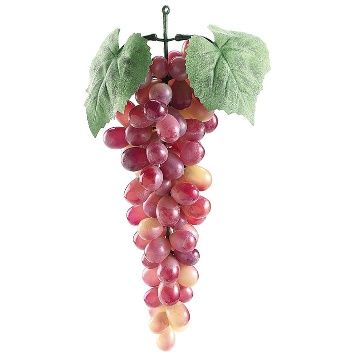 10" Artificial Lady Finger Grape Bunch -Rose/Green (pack of 12) - VPG565-RO/GR