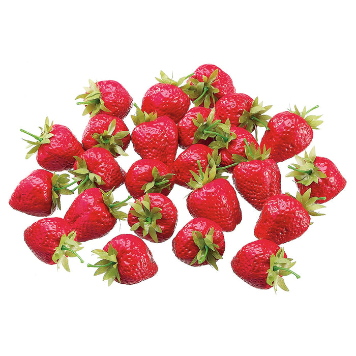 1.75" IFR PVC Artificial Bagged Large PVC Strawberry -Red - VPS679-