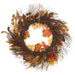 24" Artificial Acorn, Pumpkin & Feather Wreath -Fall (Pack of 4) - VQA505-FA