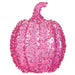 7.5"Hx5.5"W Beaded Artificial Pumpkin -Pink (Pack of 6) - VQP223-PK