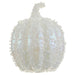 7.5"Hx5.5"W Artificial Pumpkin -White/Iridescent (Pack of 6) - VQP225-WH/IR