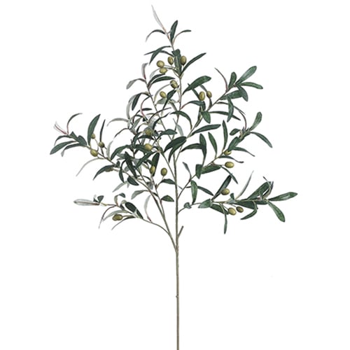 39" Artificial Olive Spray -Green (pack of 12) - VSO229-GR