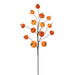 30" Artificial Velvet Pumpkin Stem -2 Tone Orange (Pack of 12) - VSP118-OR/TT