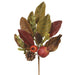 16" Artificial Pomegranate, Pinecone & Magnolia Leaf Stem -Brown/Green (pack of 12) - VSP211-BR/GR