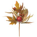 16" Artificial Pomegranate, Astilbe & Pinecone Stem -Green/Brown (Pack of 6) - VSP516-GR/BR