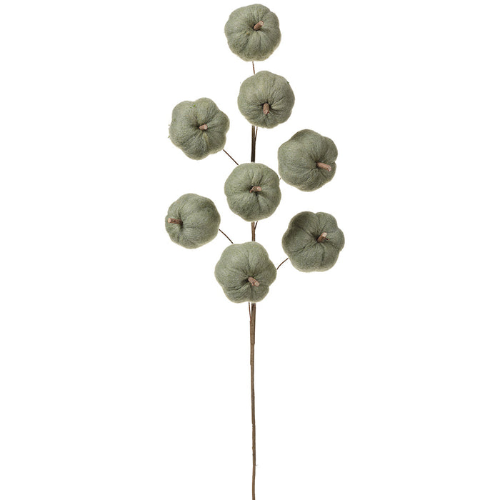 27.5" Artificial Felt Pumpkin Stem -Green (Pack of 6) - VSP738-GR