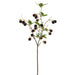 31" Silk Raspberry Fruit Leaf Stem -Burgundy (pack of 12) - VSR061-BU