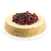 8"Wx2"H Artificial Real Touch Cheese Cake w/Strawberry & Raspberry -Cream/Red (pack of 3) - VTC246-CR/RE