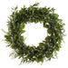 30" Mixed Artificial Olive & Rosemary Leaf Wreath -Green - VWO463-GR