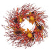 25" Orange, Berry & Pinecone Artificial Wreath -Orange/Burgundy (Pack of 2) - VWO797-OR/BU