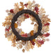 24" Mixed Pumpkin, Pinecone & Oak Leaf Artificial Wreath -Mustard/Brown (Pack of 4) - VWP321-MD/BR
