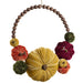 19" Velvet Pumpkin Artificial Wreath -Mixed Colors - VWP413-MX