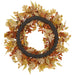 30" Mixed Pumpkin, Berry & Maple Leaf Artificial Wreath -Orange/Green (Pack of 2) - VWP605-OR/GR