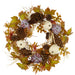 24" Pumpkin, Berry & Pinecone Artificial Wreath -Fall - VWP832-FA