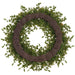 24" Pumpkin & Pine Artificial Wreath -Orange/Green (Pack of 4) - VWP931-OR/GR