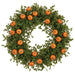 24" Pumpkin & Pine Artificial Wreath -Orange/Green (Pack of 4) - VWP931-OR/GR