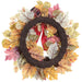 24" Pumpkin, Pinecone & Maple Leaf Artificial Wreath -Fall (Pack of 4) - VWP947-FA