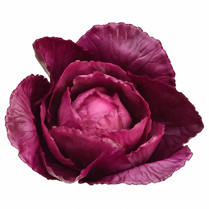 4" Artificial Cabbage -Purple (Pack of 12) - VZC016-PU