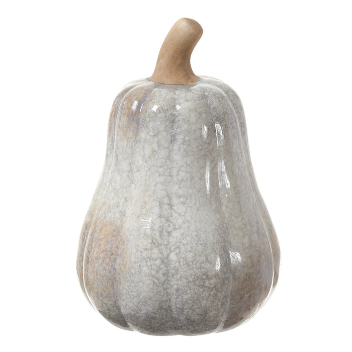 8.5"Hx5.5"W Artificial Gourd -White/Gray (pack of 2) - VZG085-WH/GY